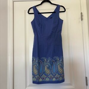 NWT Express Vintage Blue Sheath Mini Dress